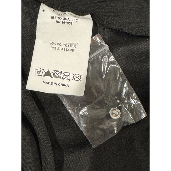 PatBO Size M Womens Long Sleeves Wrap Blouse Black Metallic New Without Tags - Picture 11 of 12